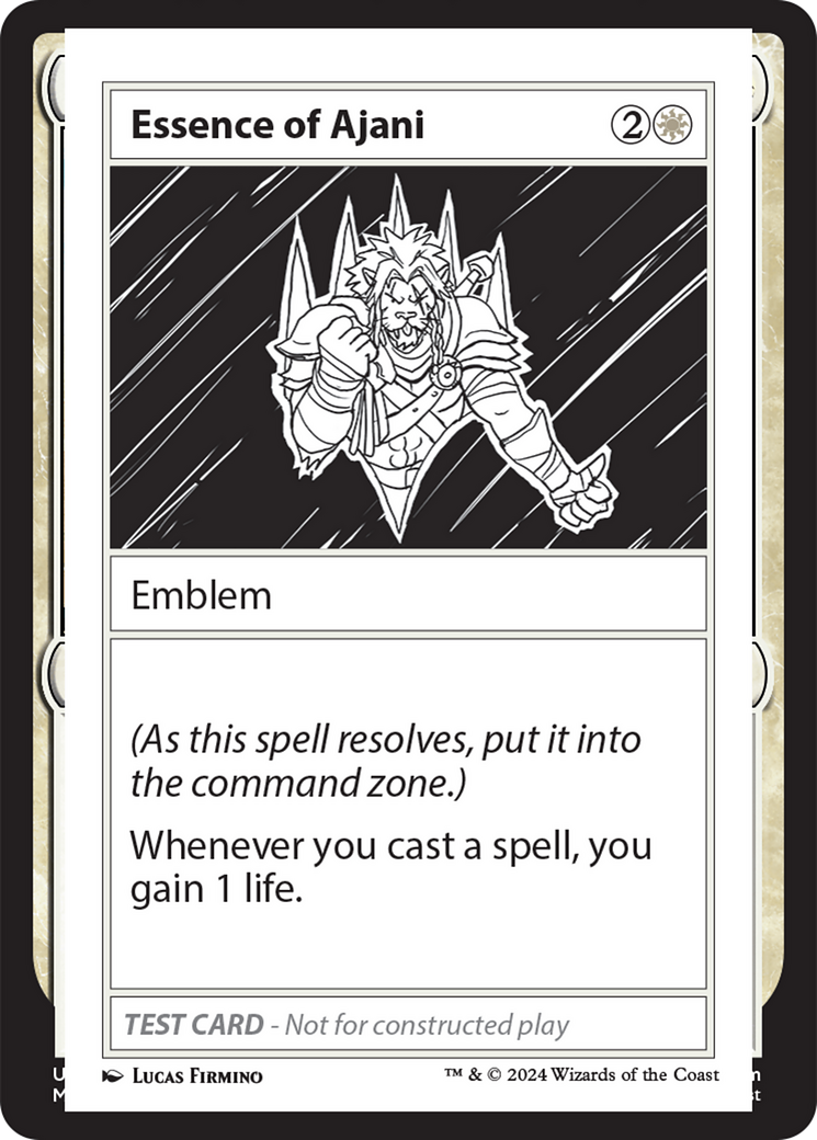 Essence of Ajani [Mystery Booster 2 Playtest Cards] | Dumpster Cat Games