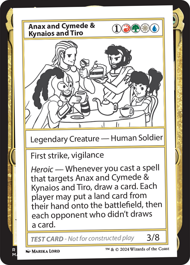 Anax and Cymede & Kynaios and Tiro [Mystery Booster 2 Playtest Cards] | Dumpster Cat Games