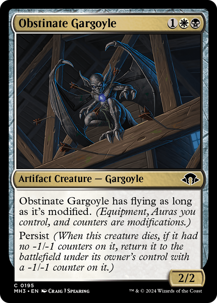 Obstinate Gargoyle [Modern Horizons 3] | Dumpster Cat Games