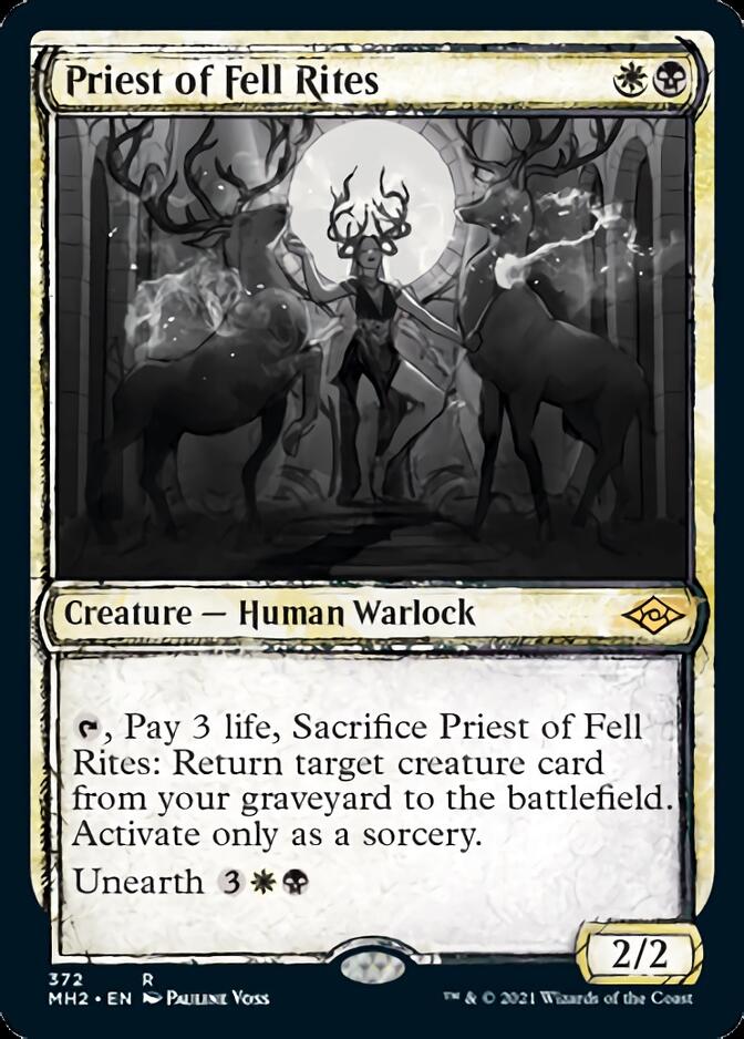 Priest of Fell Rites (Sketch) [Modern Horizons 2] | Dumpster Cat Games