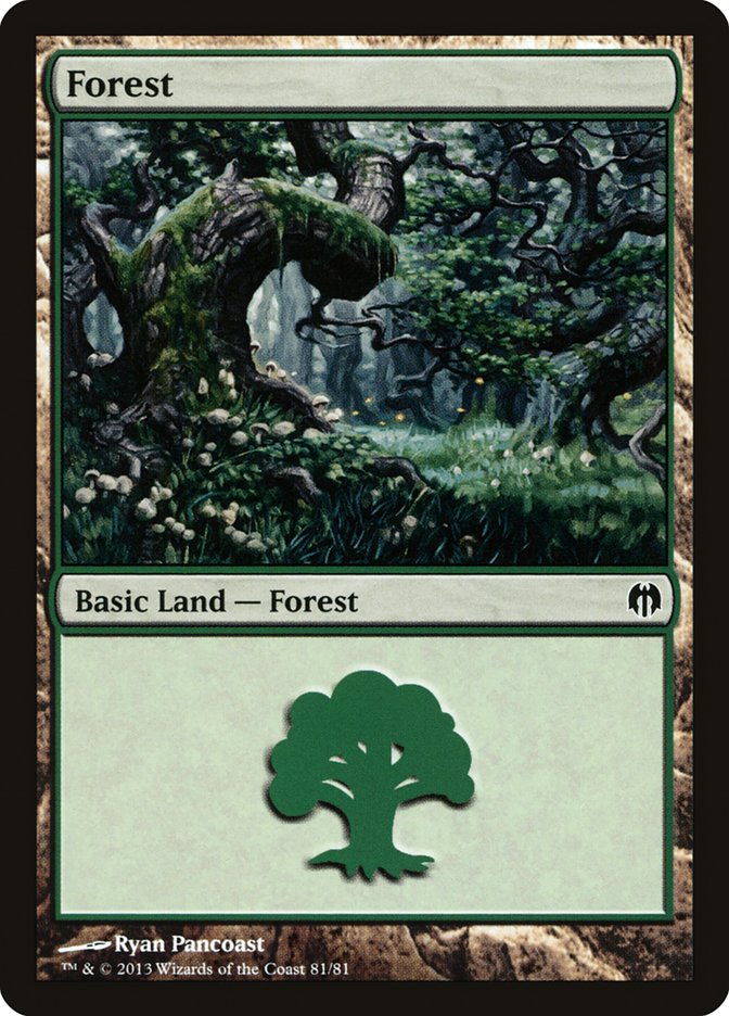 Forest (81) [Duel Decks: Heroes vs. Monsters] | Dumpster Cat Games