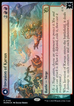 Invasion of Karsus // Refraction Elemental [March of the Machine Prerelease Promos] | Dumpster Cat Games