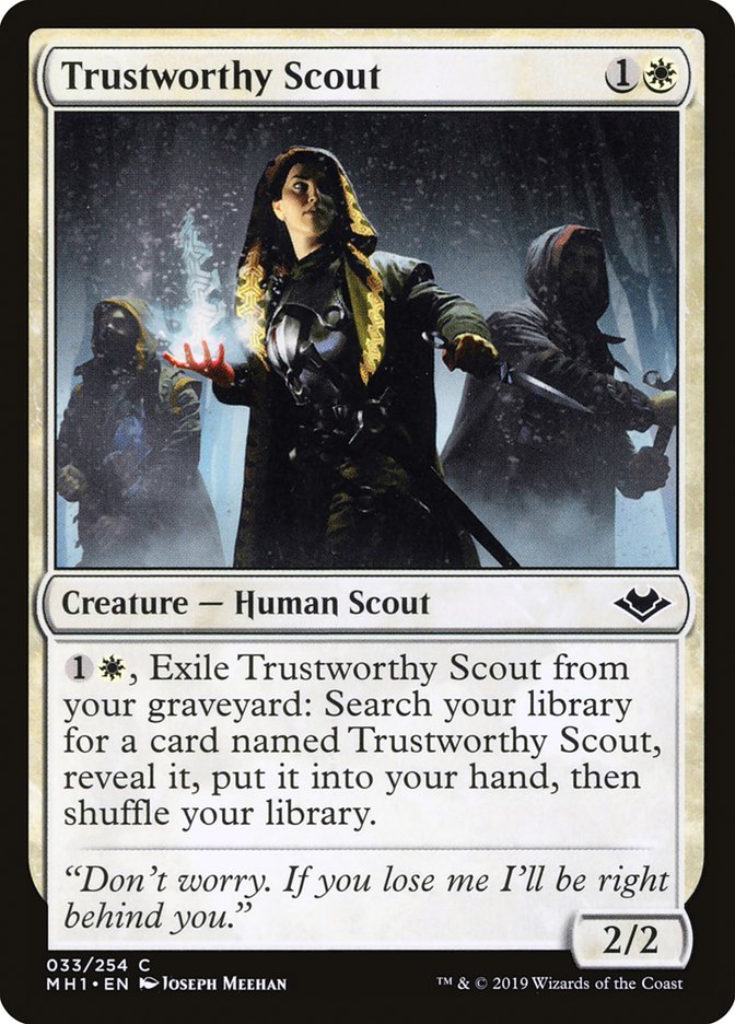 Trustworthy Scout [Modern Horizons] | Dumpster Cat Games