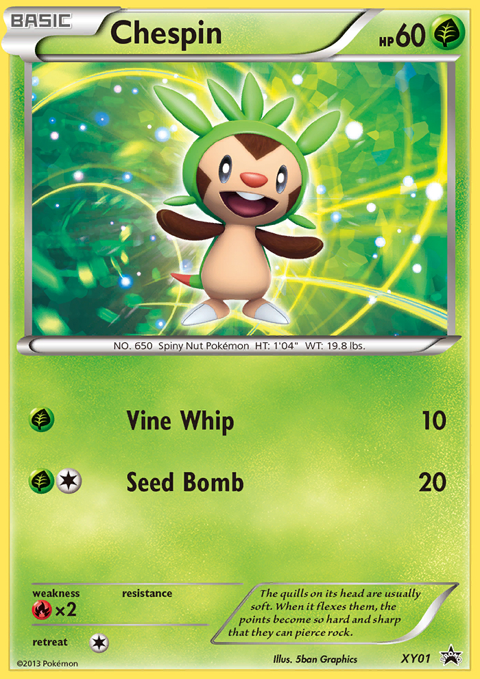 Chespin (XY01) [XY: Black Star Promos] | Dumpster Cat Games