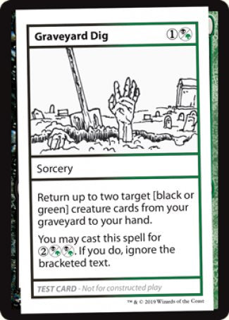 Graveyard Dig (2021 Edition) [Mystery Booster Playtest Cards] | Dumpster Cat Games