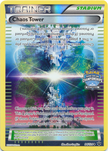 Chaos Tower (94/124) (National Championship Promo) [XY: Fates Collide] | Dumpster Cat Games