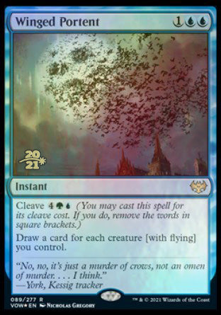 Winged Portent [Innistrad: Crimson Vow Prerelease Promos] | Dumpster Cat Games