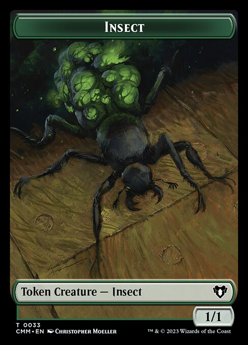 Eldrazi Spawn // Insect Double-Sided Token [Commander Masters Tokens] | Dumpster Cat Games