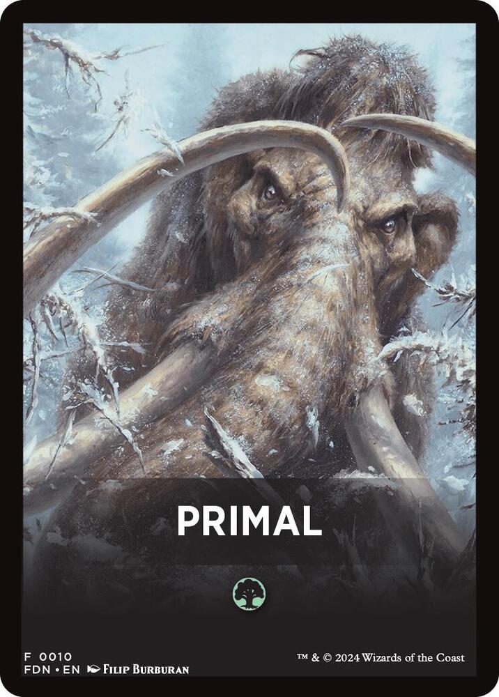 Primal Theme Card [Foundations Tokens] | Dumpster Cat Games