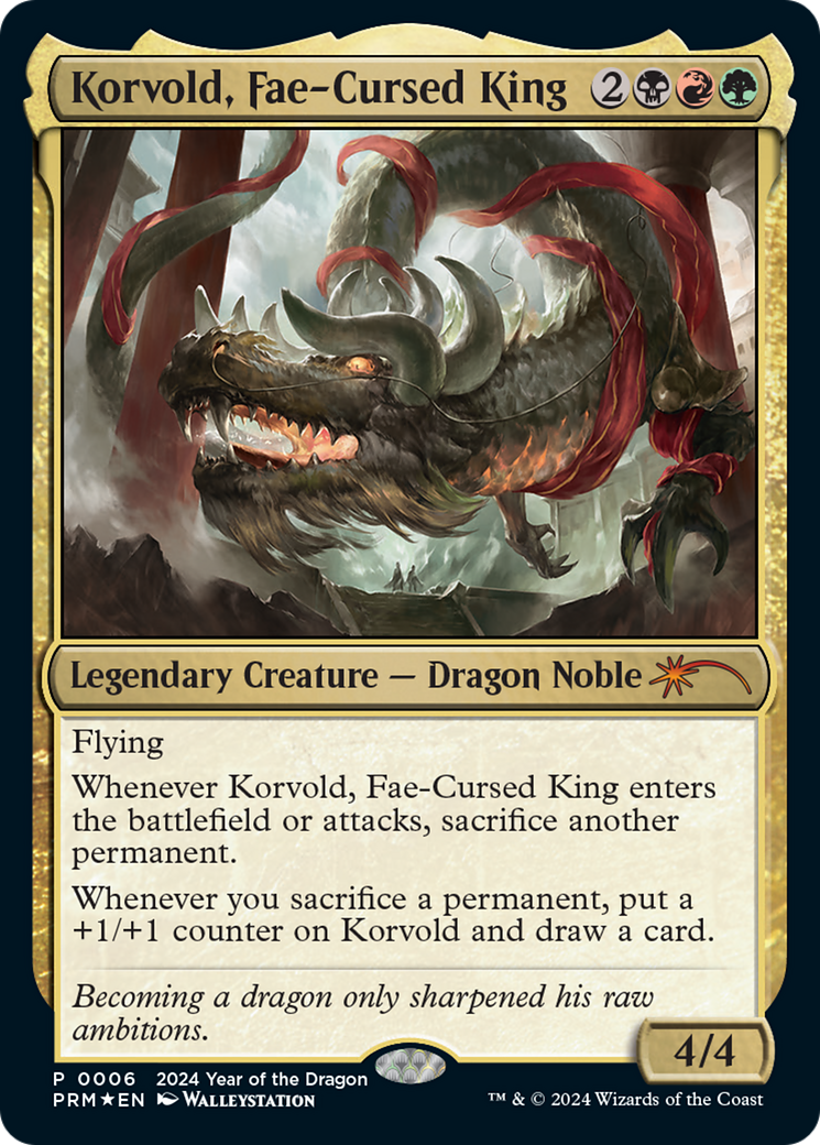 Korvold, Fae-Cursed King (Year of the Dragon 2024) [Standard Showdown Promos] | Dumpster Cat Games