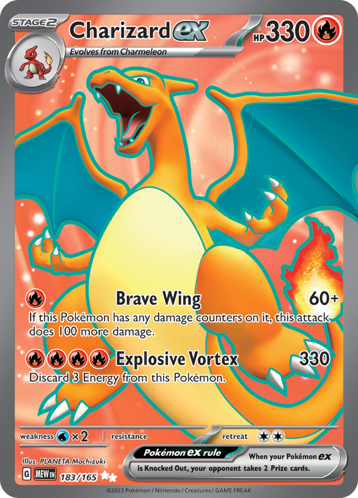 Charizard ex (183/165) [Scarlet & Violet: 151] | Dumpster Cat Games