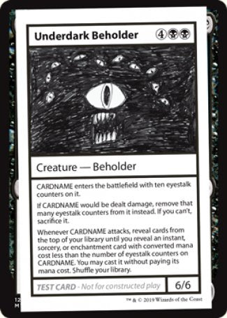 Underdark Beholder (2021 Edition) [Mystery Booster Playtest Cards] | Dumpster Cat Games