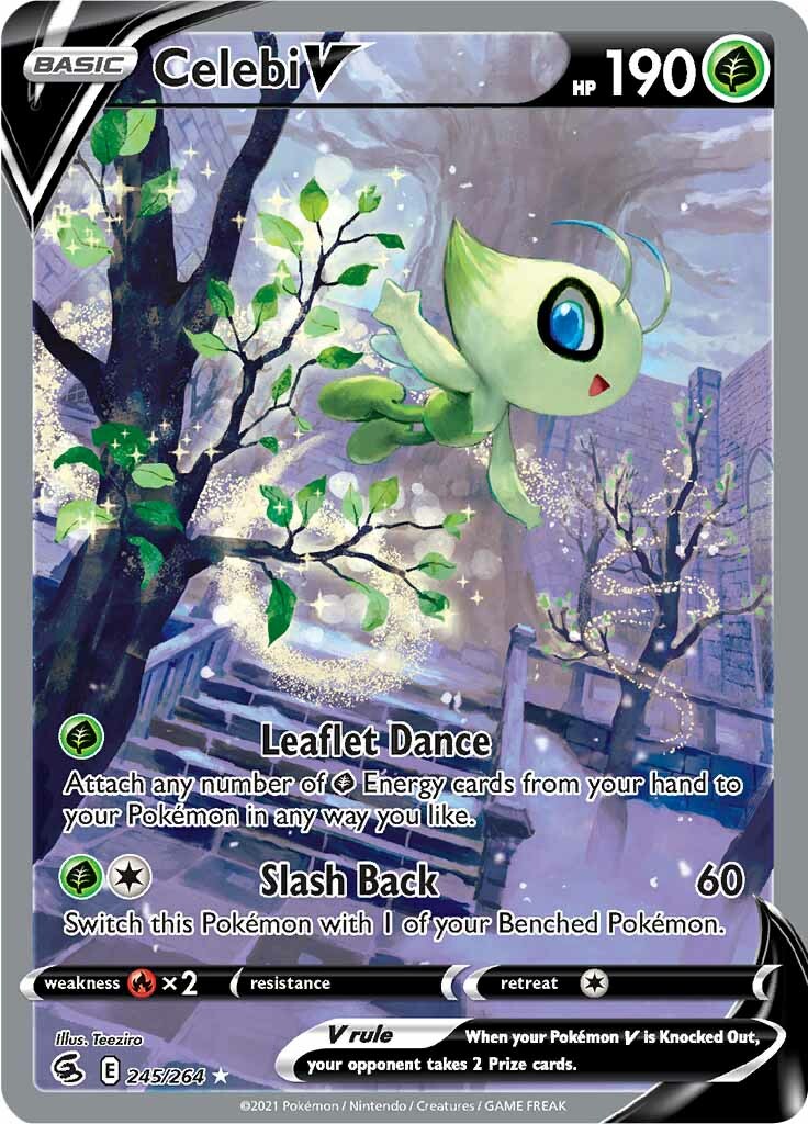 Celebi V (245/264) [Sword & Shield: Fusion Strike] | Dumpster Cat Games