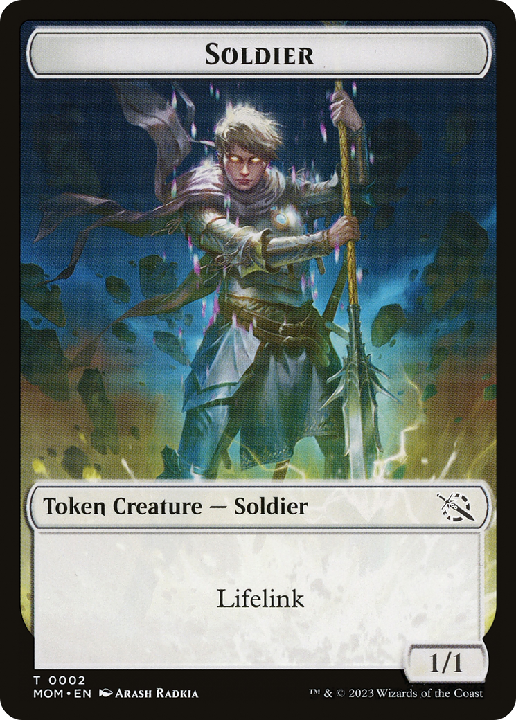 Soldier // Thopter Double-Sided Token [March of the Machine Tokens] | Dumpster Cat Games