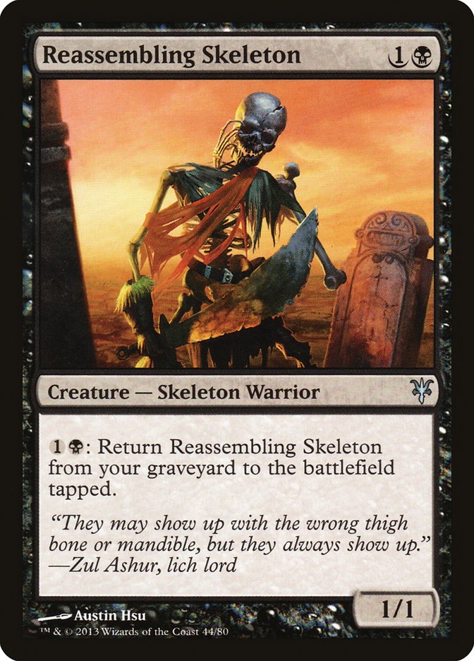 Reassembling Skeleton [Duel Decks: Sorin vs. Tibalt] | Dumpster Cat Games