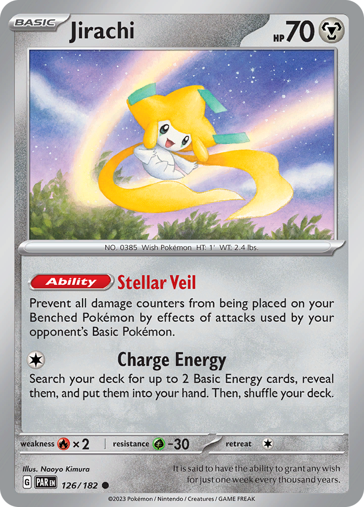 Jirachi (126/182) [Scarlet & Violet: Paradox Rift] | Dumpster Cat Games