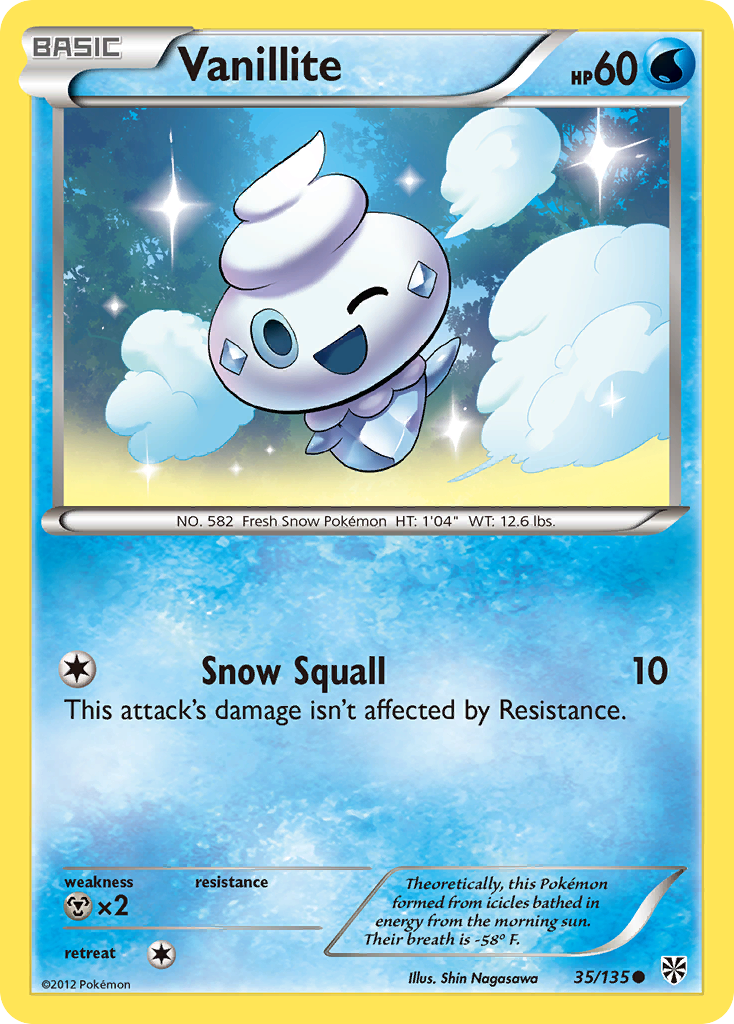 Vanillite (35/135) [Black & White: Plasma Storm] | Dumpster Cat Games