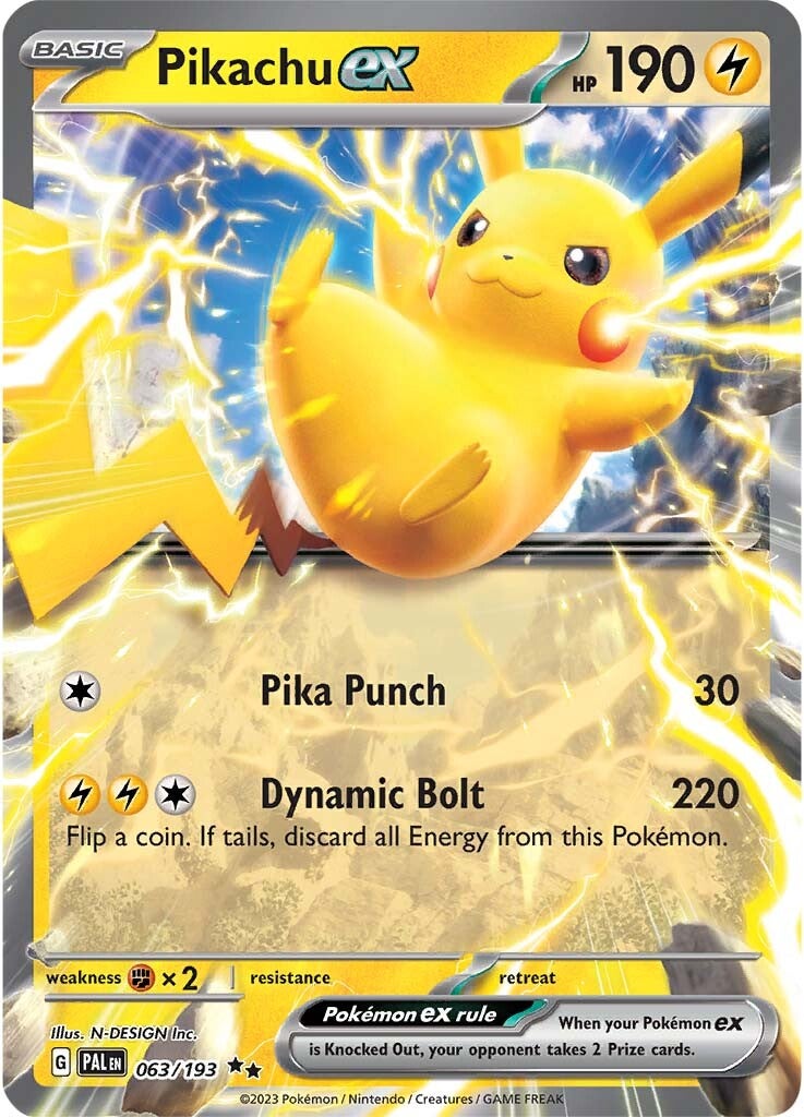 Pikachu ex (063/193) [Scarlet & Violet: Paldea Evolved] | Dumpster Cat Games