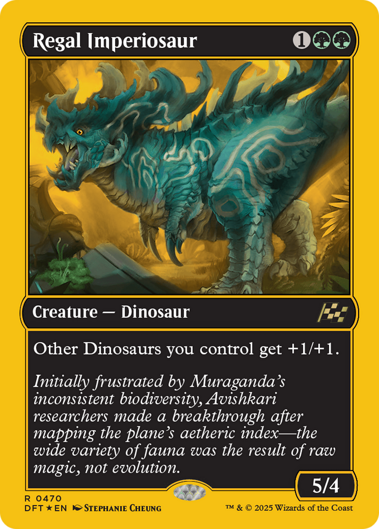 Regal Imperiosaur (First-Place Foil) [Aetherdrift] | Dumpster Cat Games