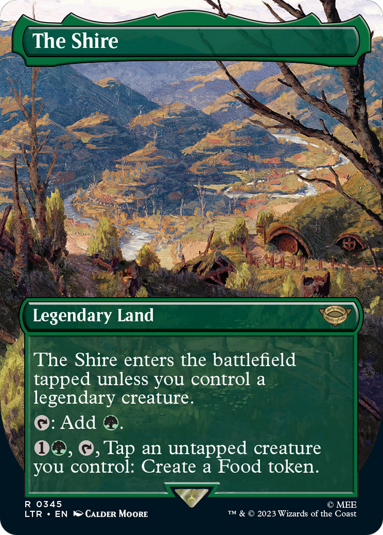 The Shire (Borderless Alternate Art) [The Lord of the Rings: Tales of Middle-Earth] | Dumpster Cat Games