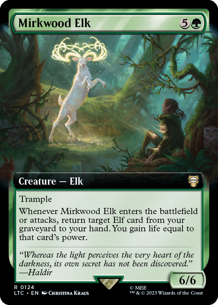 Mirkwood Elk (Extended Art) [The Lord of the Rings: Tales of Middle-Earth Commander] | Dumpster Cat Games