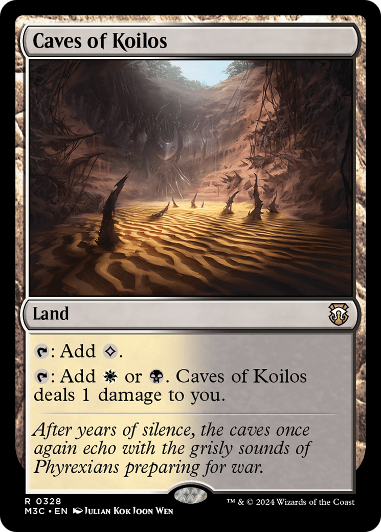 Caves of Koilos (Ripple Foil) [Modern Horizons 3 Commander] | Dumpster Cat Games