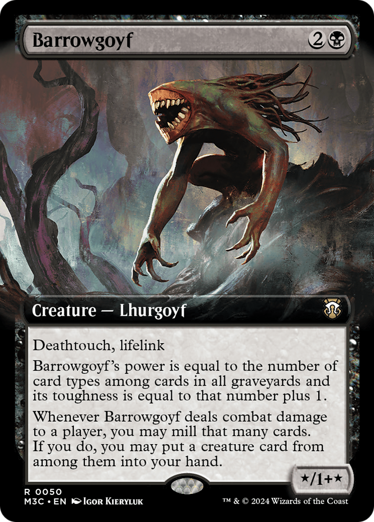 Barrowgoyf (Extended Art) [Modern Horizons 3 Commander] | Dumpster Cat Games