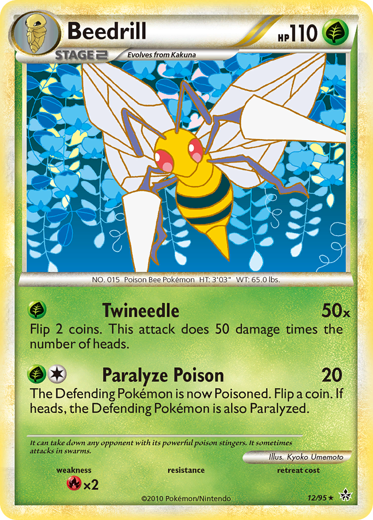 Beedrill (12/95) [HeartGold & SoulSilver: Unleashed] | Dumpster Cat Games