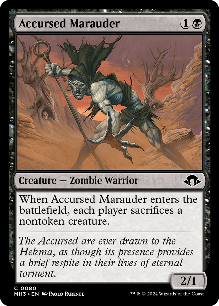 Accursed Marauder [Modern Horizons 3] | Dumpster Cat Games