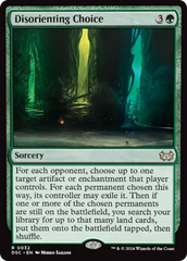 Disorienting Choice (Extended Art) [Duskmourn: House of Horror Commander] | Dumpster Cat Games