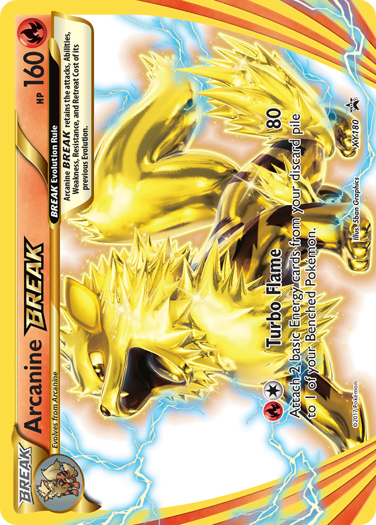 Arcanine BREAK (XY180) [XY: Black Star Promos] | Dumpster Cat Games