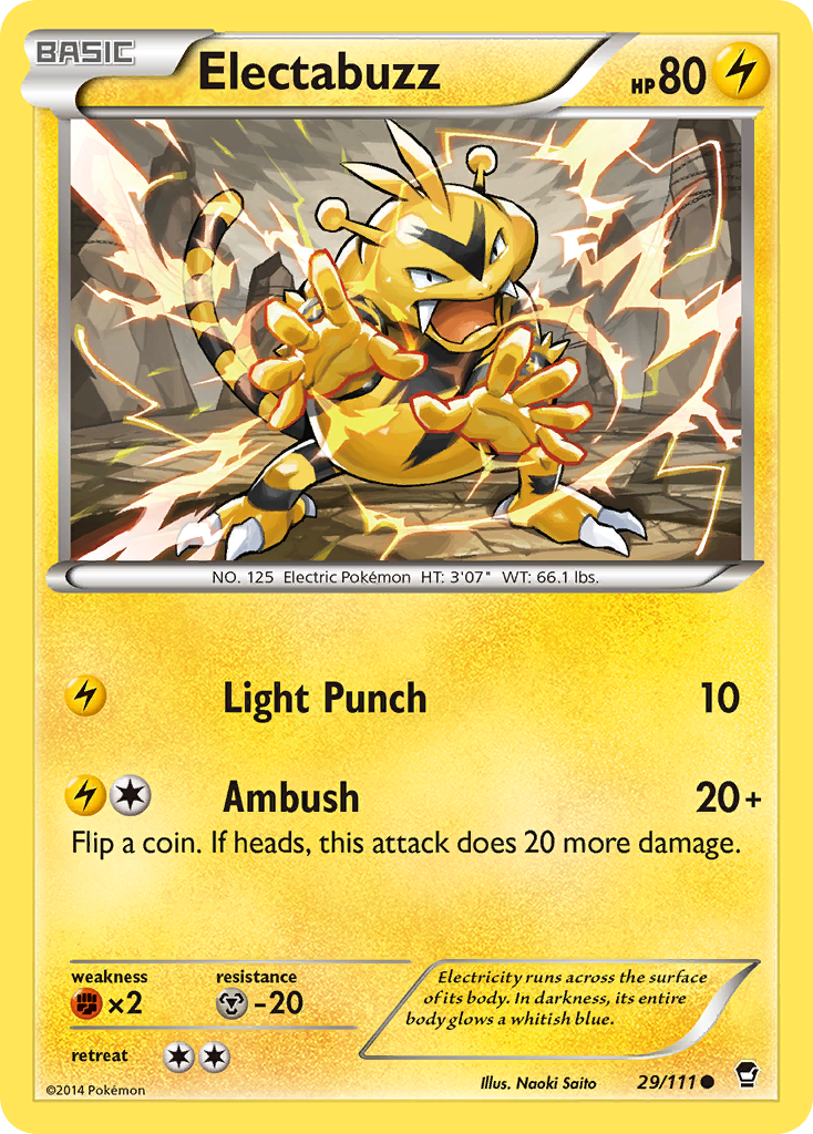 Electabuzz (29/111) [XY: Furious Fists] | Dumpster Cat Games