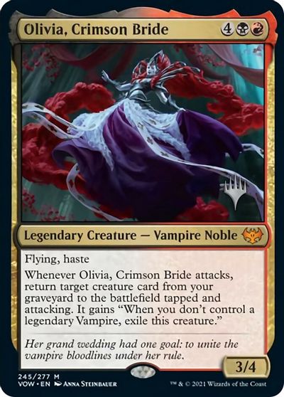 Olivia, Crimson Bride (Promo Pack) [Innistrad: Crimson Vow Promos] | Dumpster Cat Games