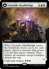 Unstable Glyphbridge // Sandswirl Wanderglyph (Extended Art) [The Lost Caverns of Ixalan] | Dumpster Cat Games