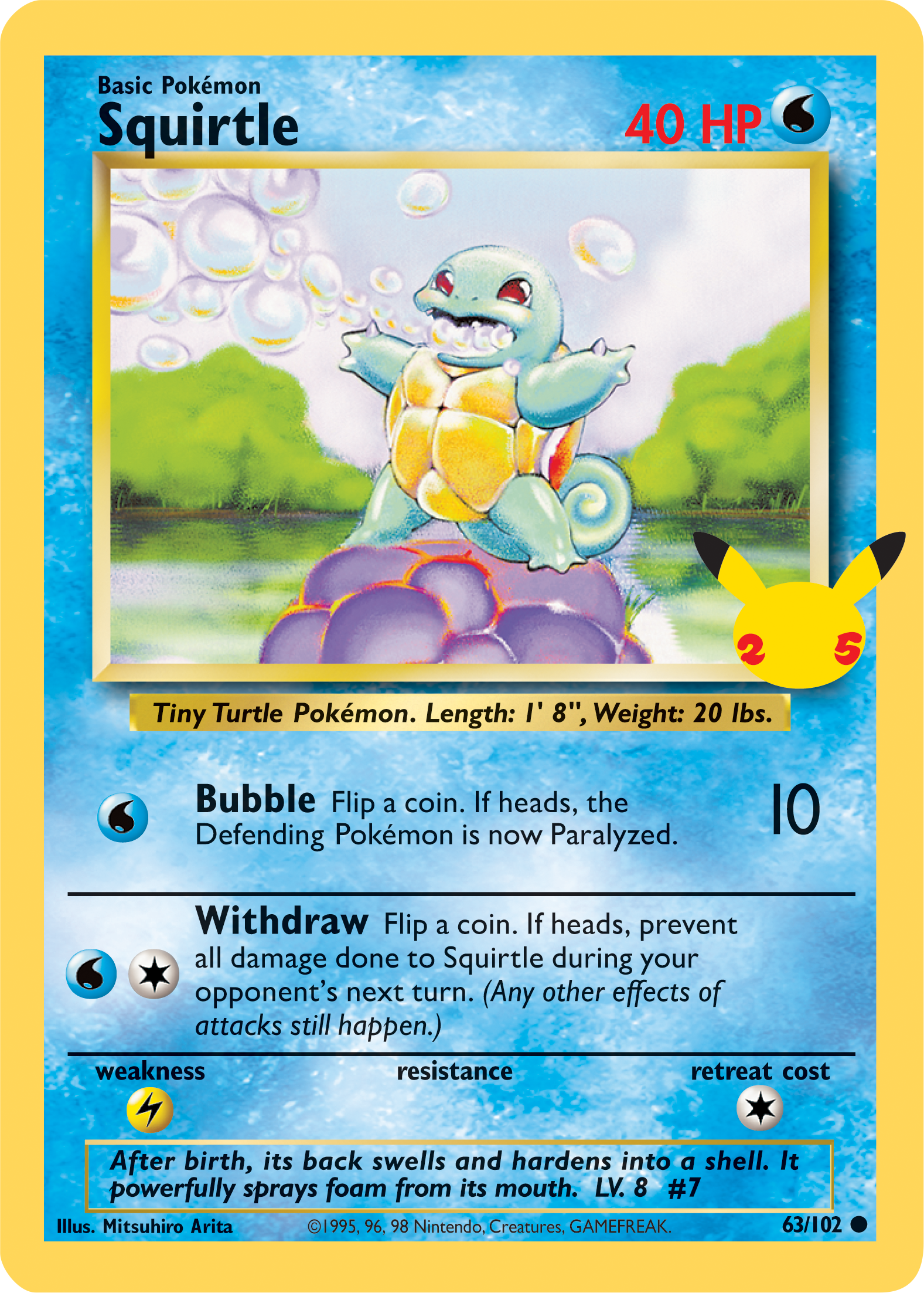 Squirtle (63/102) (Jumbo Card) [First Partner Pack] | Dumpster Cat Games