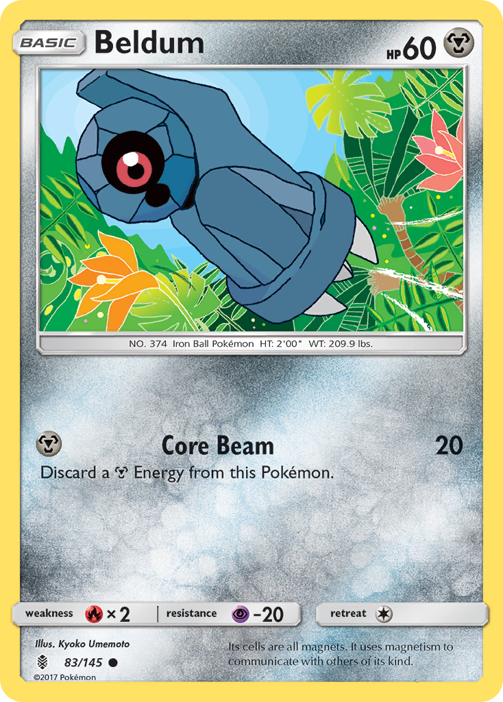 Beldum (83/145) [Sun & Moon: Guardians Rising] | Dumpster Cat Games