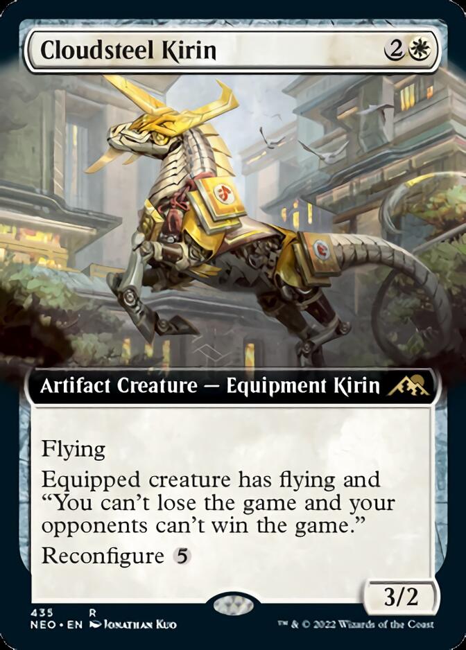 Cloudsteel Kirin (Extended Art) [Kamigawa: Neon Dynasty] | Dumpster Cat Games