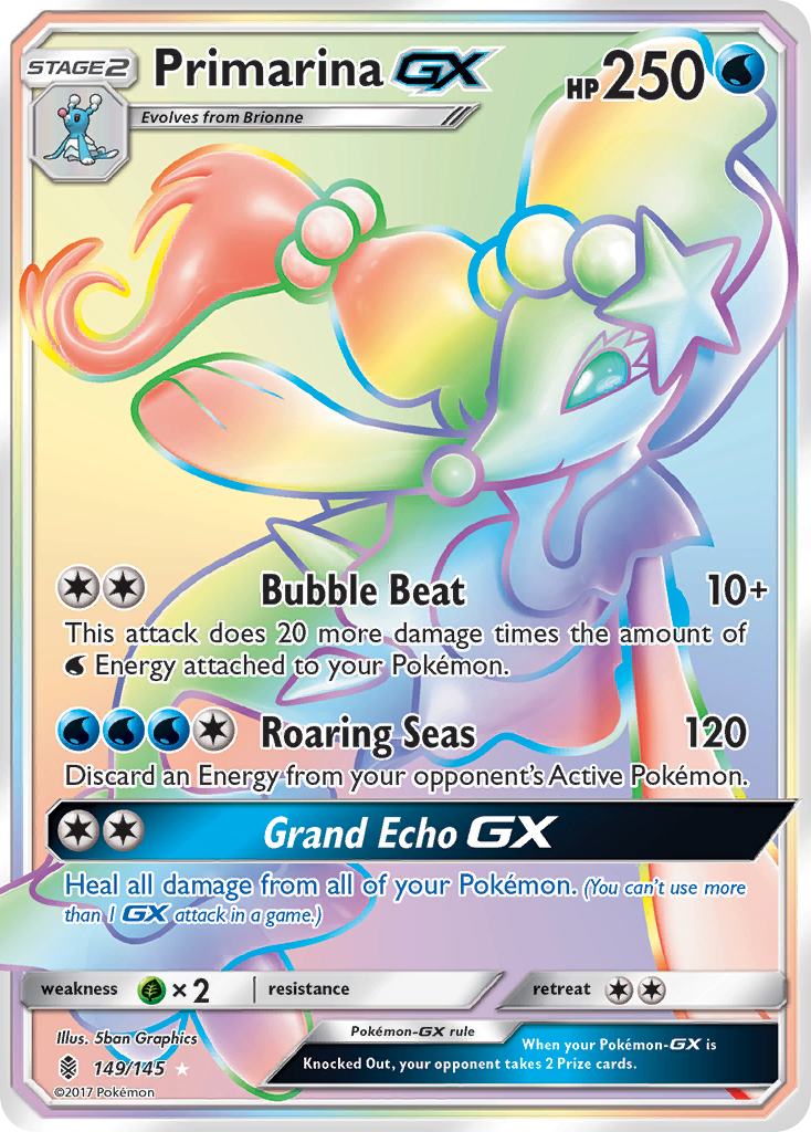 Primarina GX (149/145) [Sun & Moon: Guardians Rising] | Dumpster Cat Games