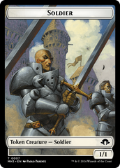 Eldrazi Spawn // Soldier Double-Sided Token [Modern Horizons 3 Tokens] | Dumpster Cat Games