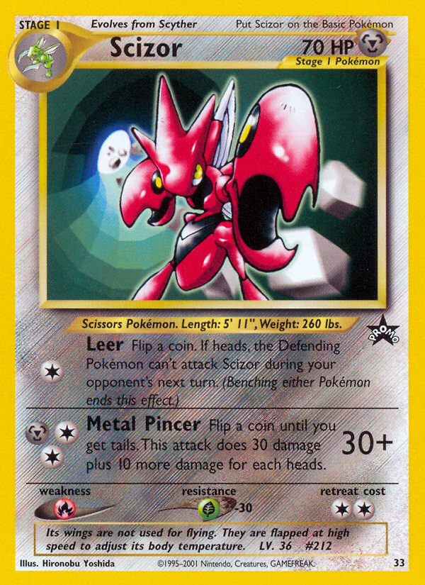 Scizor (33) [Wizards of the Coast: Black Star Promos] | Dumpster Cat Games