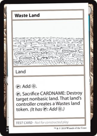 Waste Land (2021 Edition) [Mystery Booster Playtest Cards] | Dumpster Cat Games