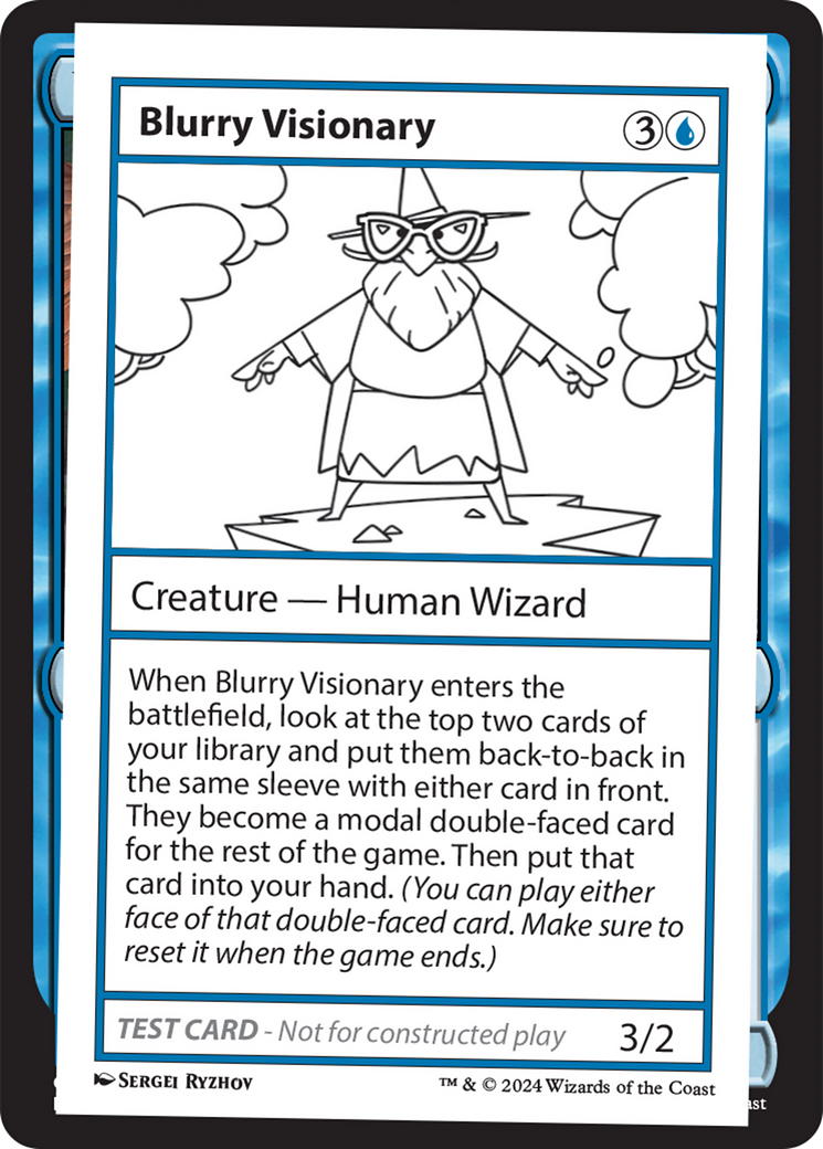 Blurry Visionary [Mystery Booster 2 Playtest Cards] | Dumpster Cat Games