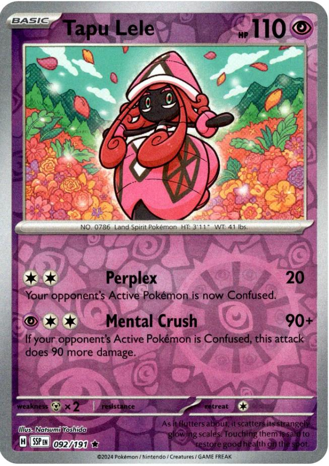 Tapu Lele (092/191) [Scarlet & Violet: Surging Sparks] | Dumpster Cat Games