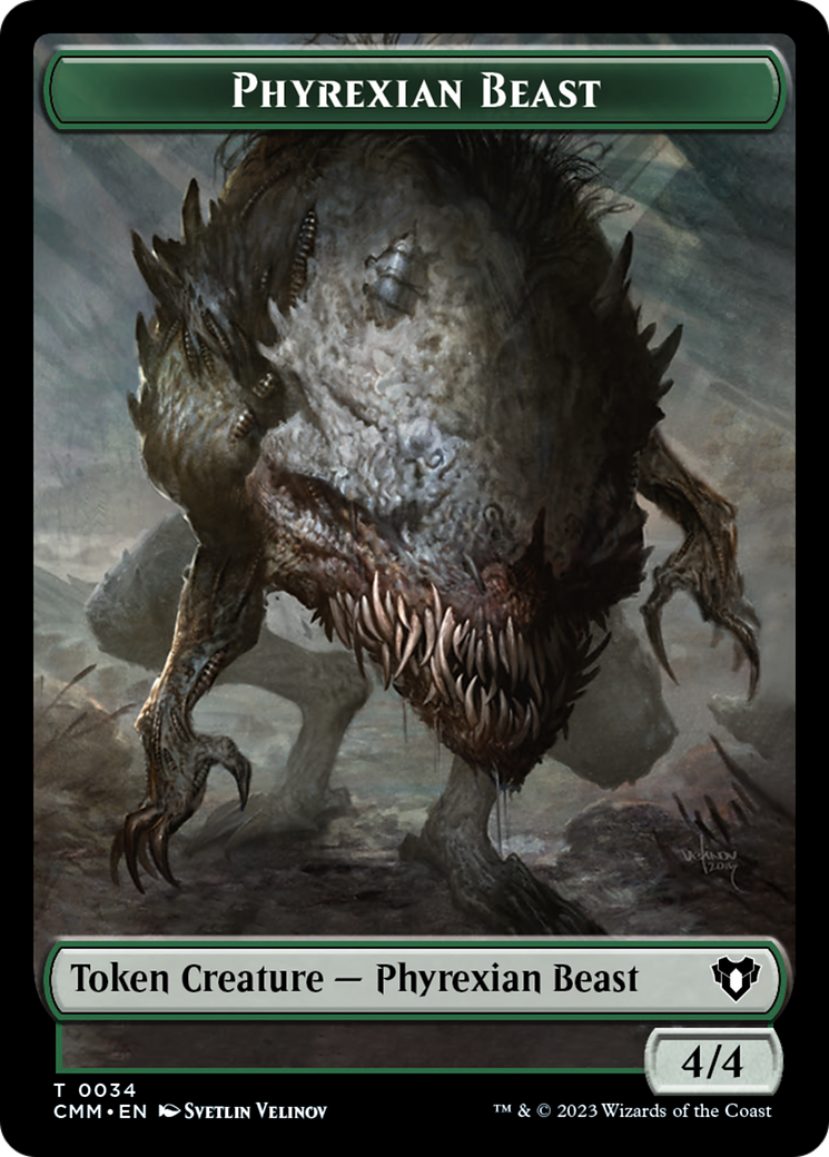 Phyrexian Beast Token [Commander Masters Tokens] | Dumpster Cat Games