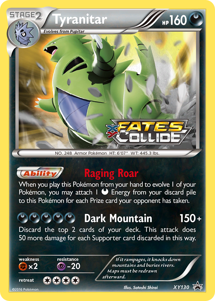 Tyranitar (XY130) [XY: Black Star Promos] | Dumpster Cat Games