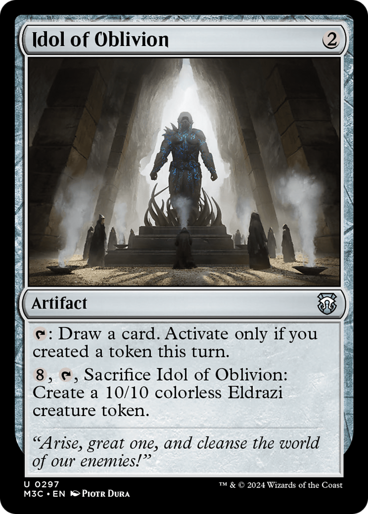 Idol of Oblivion (Ripple Foil) [Modern Horizons 3 Commander] | Dumpster Cat Games