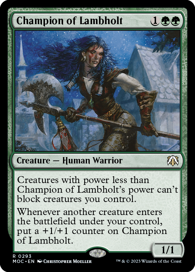 Champion of Lambholt [March of the Machine Commander] | Dumpster Cat Games