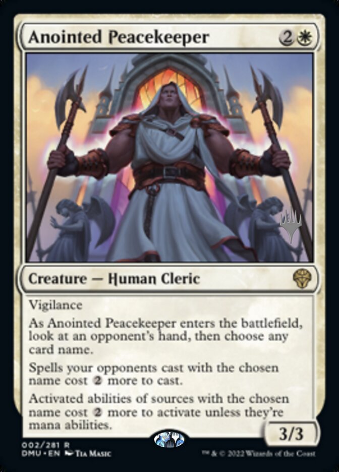 Anointed Peacekeeper (Promo Pack) [Dominaria United Promos] | Dumpster Cat Games