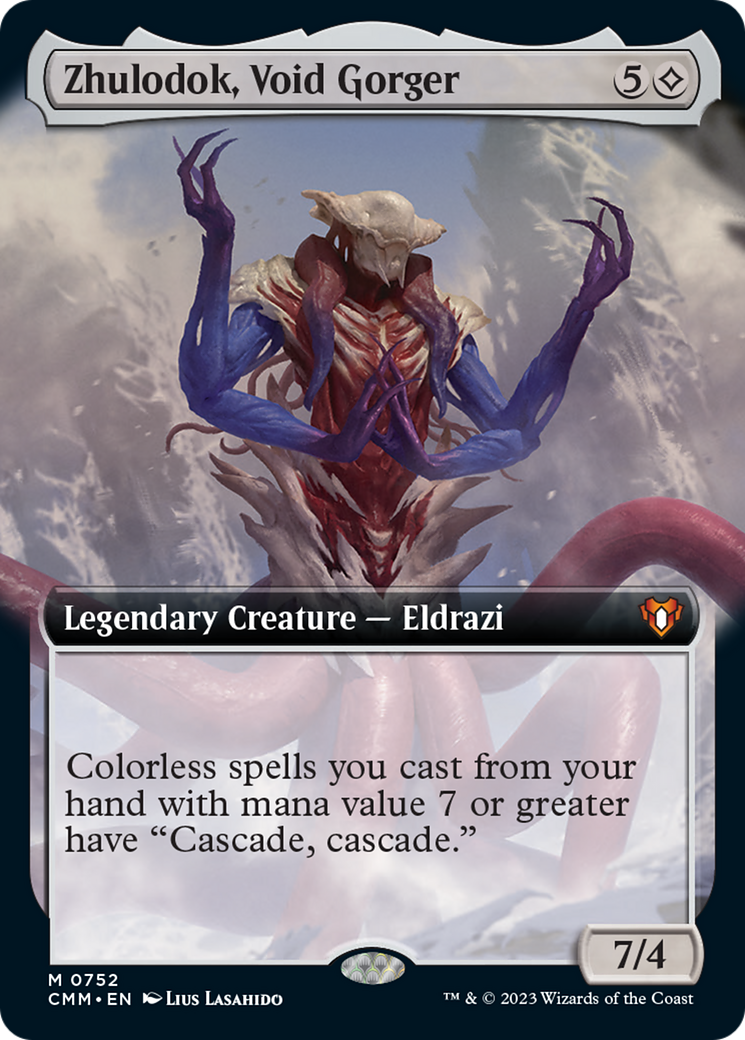 Zhulodok, Void Gorger (Extended Art) [Commander Masters] | Dumpster Cat Games