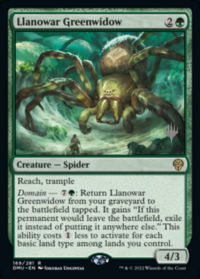 Llanowar Greenwidow (Promo Pack) [Dominaria United Promos] | Dumpster Cat Games